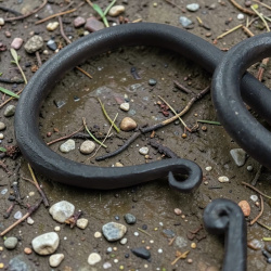 Handgeschmiedeter S-Haken aus Eisen – rustikaler Aufhängehaken - Bild 4