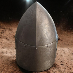 Sugarloaf Großer Helm – konischer Topfhelm aus 1,6 mm Stahl mit Polsterfutter - Bild 6