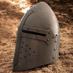 Sugarloaf Großer Helm – konischer Topfhelm aus 1,6 mm Stahl mit Polsterfutter - Bild 10