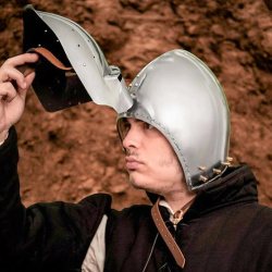 Beckenhaube mit Visier – Schaukampfhelm aus 1,6 mm Stahl - Bild 5