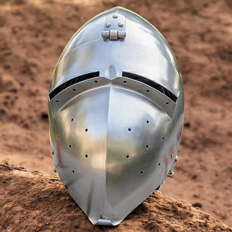 Beckenhaube mit Visier – Schaukampfhelm aus 1,6 mm Stahl - Bild 1