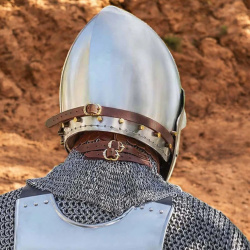 Beckenhaube mit Visier – Schaukampfhelm aus 1,6 mm Stahl - Bild 4