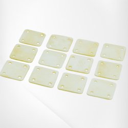 Wikinger Brettchenwebkarten aus Knochen – 12er Set, 38 × 38 mm - Bild 1