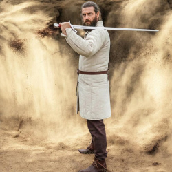 Mittelalter Gambeson Typ 8 – dreischichtige Steppjacke mit hohem Kragen - Bild 6