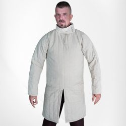 Mittelalter Gambeson Typ 8 – dreischichtige Steppjacke mit hohem Kragen - Bild 1