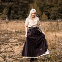 Mittelalter Rock "Elise" Braun/Natur - Bild 3