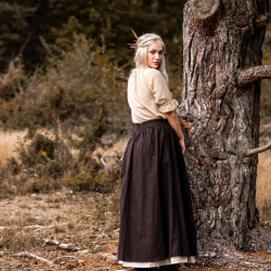 Mittelalter Rock "Elise" Braun/Natur - Bild 4