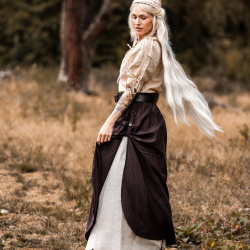 Mittelalter Rock "Elise" Braun/Natur - Bild 1