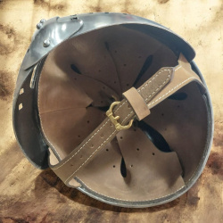 Normannischer Spangenhelm mit Gesichtsschutz – Schaukampfhelm aus 1,6 mm Stahl - Bild 6
