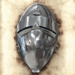 Beckenhaube mit Visier – Schaukampfhelm aus 1,6 mm Stahl - Bild 6
