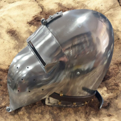 Beckenhaube mit Visier – Schaukampfhelm aus 1,6 mm Stahl - Bild 2