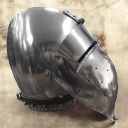 Beckenhaube mit Visier – Schaukampfhelm aus 1,6 mm Stahl - Bild 10