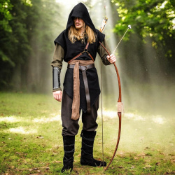 Waldläufer Tunika Aldon unisex Braun von Leonardo Carbone auf https://armatae.shop - Bild 1