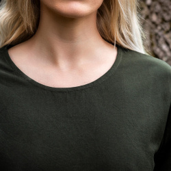 Damen Kleid „Alvilda“ – grünes Mittelalterkleid mit Rundhalsausschnitt - Bild 5