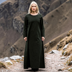Damen Kleid „Alvilda“ – grünes Mittelalterkleid mit Rundhalsausschnitt - Bild 6