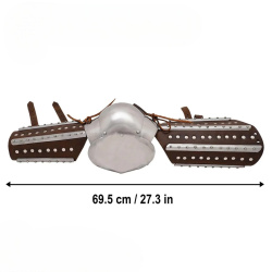 Spätmittelalterliche Armschienen aus Leder mit Stahlschienen – Splintarmrüstung - Bild 2