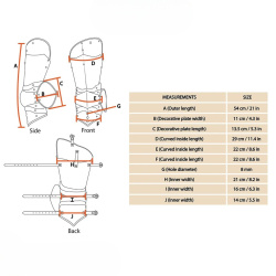 Gotische Beinschienen mit Kniekacheln – 1,6 mm Stahl, poliert (Paar) - Bild 6