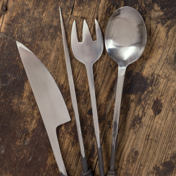 Mittelalterliches Essbesteck – 4-teilig aus Edelstahl, handgeschmiedet - Bild 4