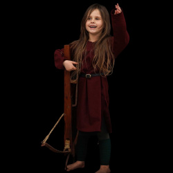 Kinder Wikinger Tunika „Raider“ – braun, 100 % Baumwolle - Bild 4