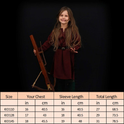 Kinder Wikinger Tunika „Raider“ – braun, 100 % Baumwolle - Bild 6