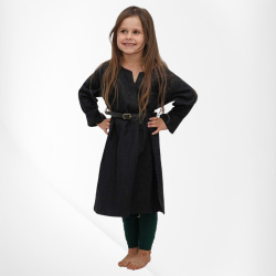 Kinder Wikinger Tunika „Raider“ – schwarz, 100 % Baumwolle - Bild 1