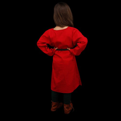 Kinder Wikinger Tunika „Raider“ – rot, 100 % Baumwolle - Bild 3