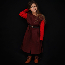 Kinder Waffenrock / Überkleid – braun, Baumwolle - Bild 3