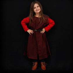 Kinder Waffenrock / Überkleid – braun, Baumwolle - Bild 7