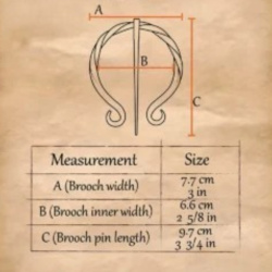 Mittelalterliche Fibel tordiert – frühmittelalterliche Eisenfibel (Ringfibel) - Bild 4