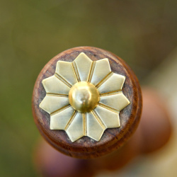 Hodendolch / Nierendolch mit Lederscheide – spätmittelalterlicher Dolch aus Karbonstahl - Bild 4