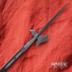 Hellebarde mit langem Dorn aus Hardox 450 Stahl – handgefertigte Stangenwaffe, 210 cm - Bild 3
