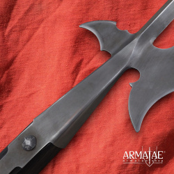 Hellebarde mit langem Dorn aus Hardox 450 Stahl – handgefertigte Stangenwaffe, 210 cm - Bild 4