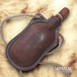 Mittelalterliche Lederflasche 800–900 ml zum Umhängen - Bild 1