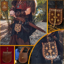 Wikinger Birka Tasche aus Leder – historische Ledertasche der Wikingerzeit - Bild 5