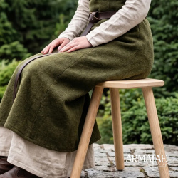 Mittelalterlicher Dreibein-Hocker aus Eschenholz – zerlegbarer Lagerhocker - Bild 6