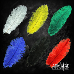 Straußenfedern Blondine 1. Wahl – ca. 30–40 cm, verschiedene Farben - Alle Farben