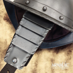 Spanischer Morion-Cabasset Helm der Tercios mit Wangenklappen – Renaissance Helm aus Stahlblech - Bild 6