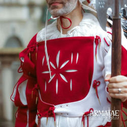 Landsknecht Wams – Yoremade Landsknecht Doublet - Rot/Weiß - Bild 6