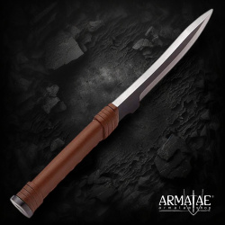 HD Feldmesser – Handgeschmiedetes Lagermesser mit 6 mm Klingenstärke und handgefertigter Lederscheide - Bild 5