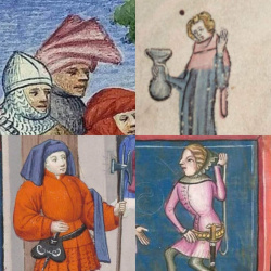 Pilgergugel aus Wolle – Mittelalter Gugel mit Liripipe - Historische Vorlagen
