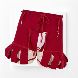 Landsknechthose Rot / Weiß – Renaissance Pluderhose 3