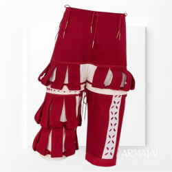 Landsknechthose Rot / Weiß – Renaissance Pluderhose 4
