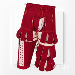 Landsknechthose Rot / Weiß – Renaissance Pluderhose 2