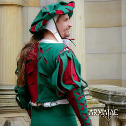 Landsknecht Wams Rot / Grün – Renaissance Wams der Landsknechtzeit 6