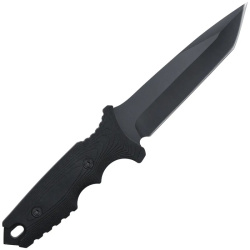 Outdoormesser Black Phantom – 420 Edelstahl mit Glasbrecher 2