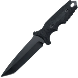Outdoormesser Black Phantom – 420 Edelstahl mit Glasbrecher 7