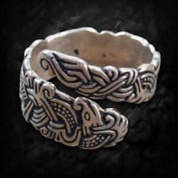 Wikinger Ring Thorkil aus 925 Sterling Silber – Mammen-Stil – Gr. S, M oder L - 7
