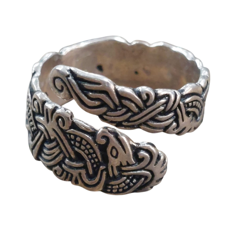 Wikinger Ring Thorkil aus 925 Sterling Silber – Mammen-Stil – Gr. S, M oder L - 1