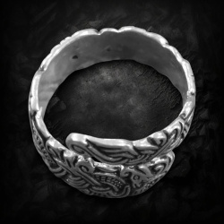 Wikinger Ring Thorkil aus 925 Sterling Silber – Mammen-Stil – Gr. S, M oder L - 4