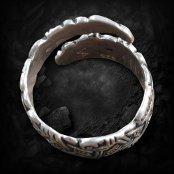 Wikinger Ring Thorkil aus 925 Sterling Silber – Mammen-Stil – Gr. S, M oder L - 5